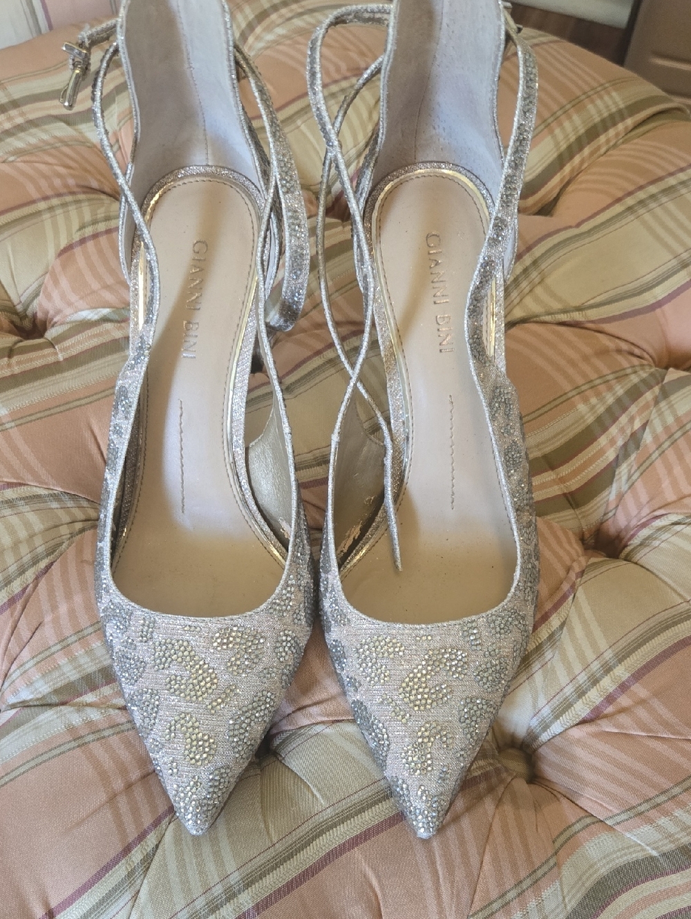 Gianni Bini Silver And Gold Heels
